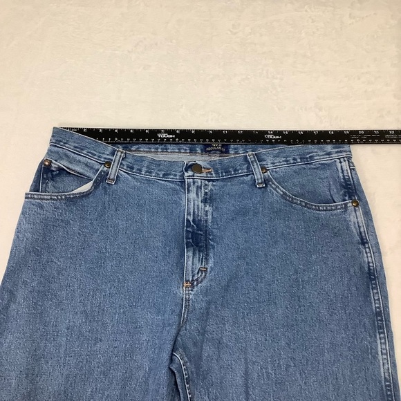 Wrangler 47 MWZ Regular Fit Blue Jeans Sz 38W 30L - Picture 5 of 9